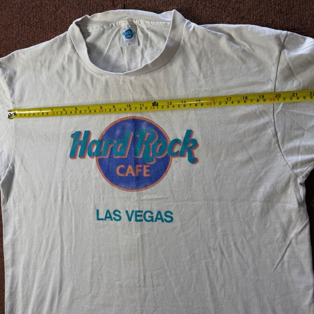 Vintage Hard Rock Cafe Las Vegas T Shirt Mens XL White Single Stitch Made in USA - Picture 3 of 7